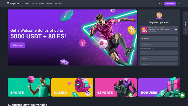 Coinplay Casino — Homepage