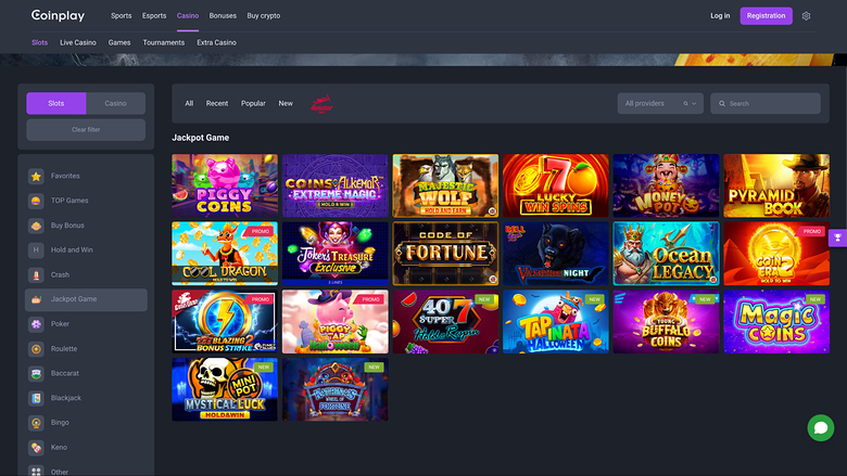 Coinplay Casino — Jackpot games
