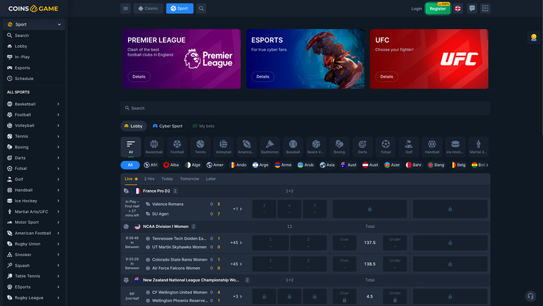 Coins Game Casino — Sportsbook