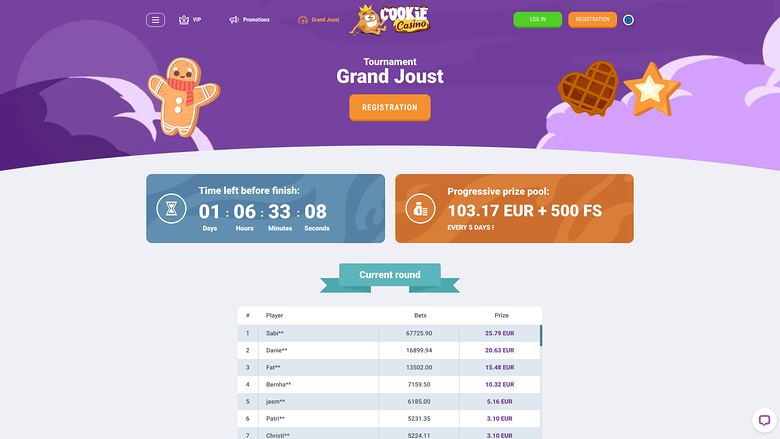 Cookie Casino — Tournaments