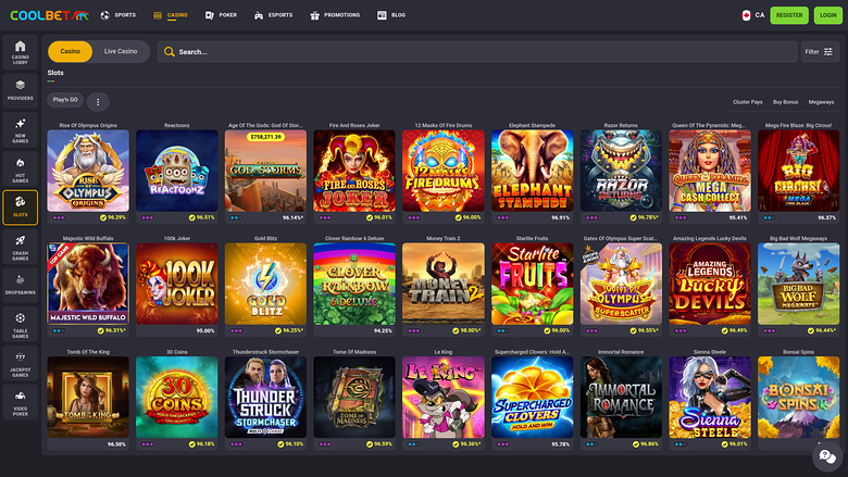 Coolbet — Games lobby