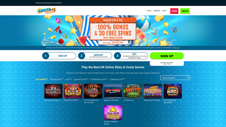 Costa Games Casino — Homepage