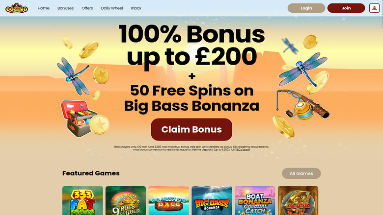 Cozino Casino — Homepage