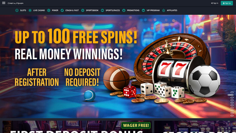 Cristal Poker Casino — Homepage
