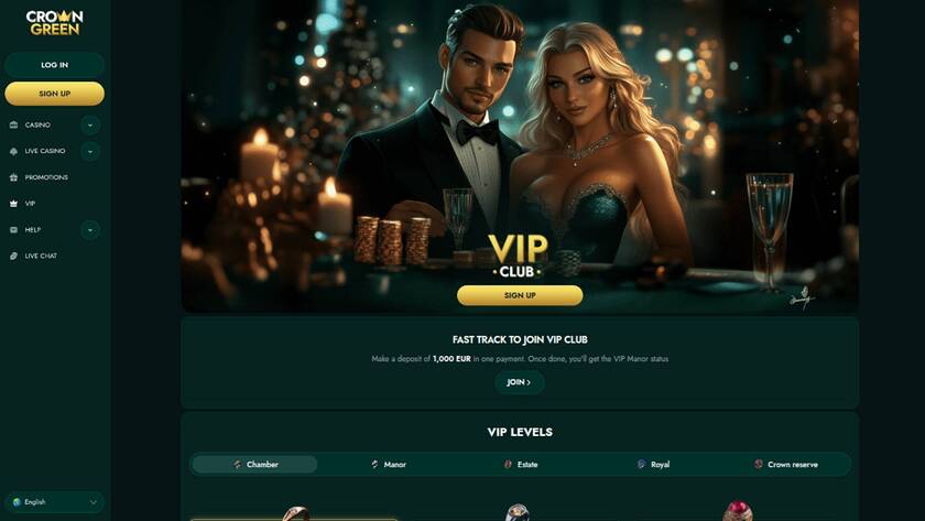 CrownGreen Casino — VIP section