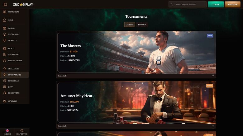 CrownPlay Casino — Tournaments