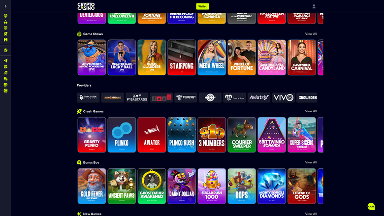 CryptoCasino.com — Games by studio