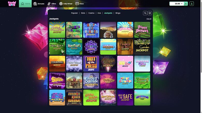 Crystal Slots — Jackpot games