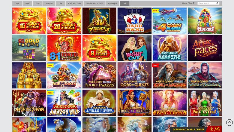 Dafabet Casino — Games lobby
