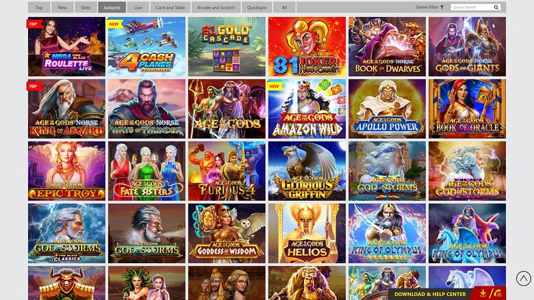 Dafabet Casino — Jackpot games