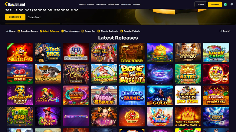 Dazzlehand Casino — Games lobby