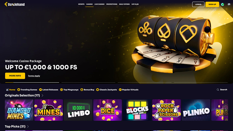 Dazzlehand Casino — Homepage