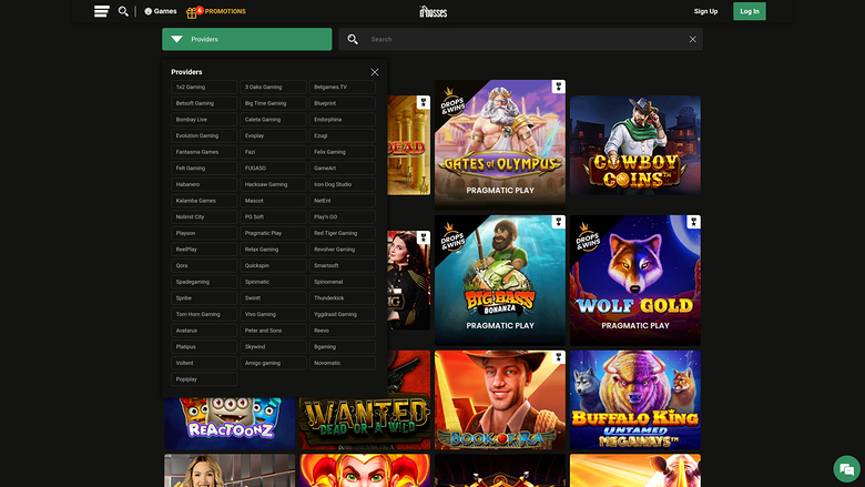 Dbosses Casino — Games by studio