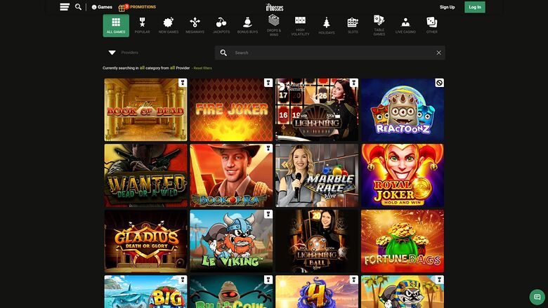 Dbosses Casino — Games lobby