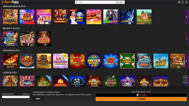 Desert Nights Casino — Games by studio