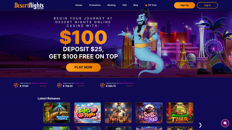 Desert Nights Casino — Homepage