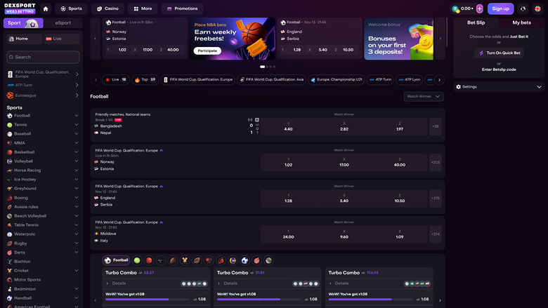 Dexsport Casino — Sportsbook