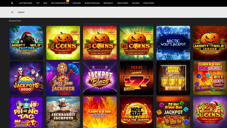 DirectionBet Casino — Jackpot games
