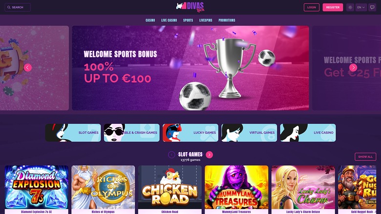 Divas Luck Casino — Homepage