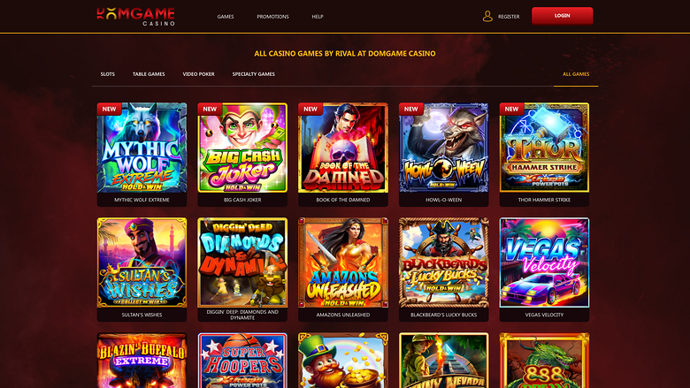 DomGame Casino — Games lobby