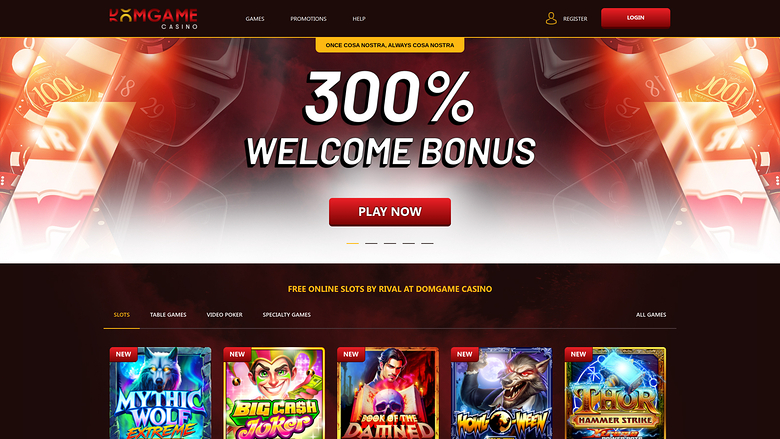 DomGame Casino — Homepage