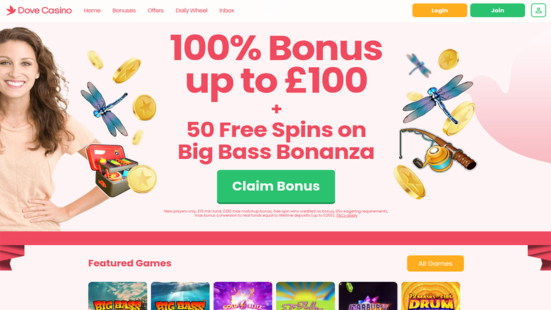 Dove Casino — Homepage