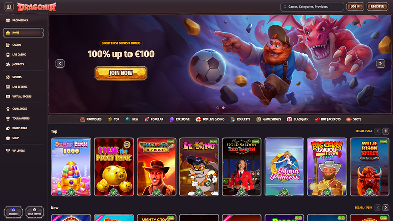 Dragonia Casino — Homepage