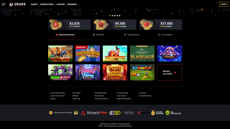 Drake Casino — Games by studio