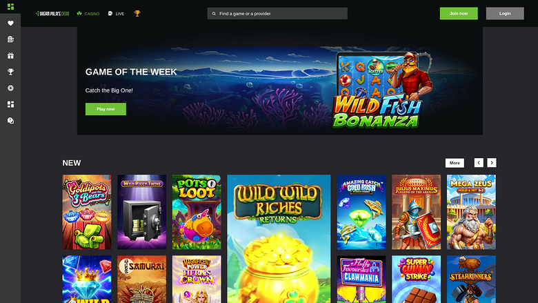Dream Palace Casino — Homepage