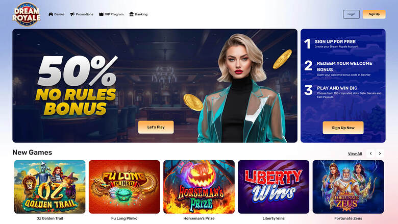 Dream Royale Casino — Homepage