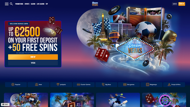 Dream Vegas Casino — Homepage