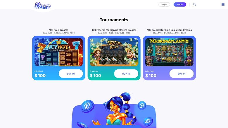 Dreams Casino — Tournaments