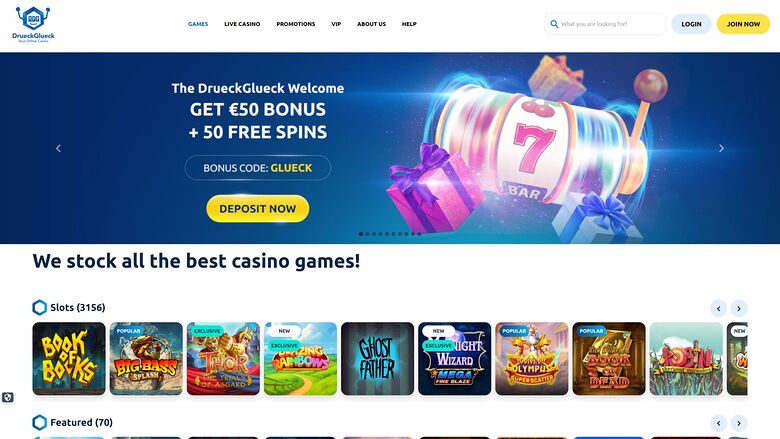 Drueckglueck Casino — Homepage