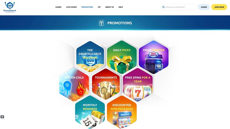 Drueckglueck Casino — Promotions page