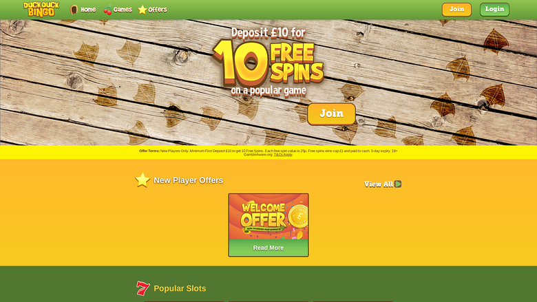 Duck Duck Bingo — Homepage