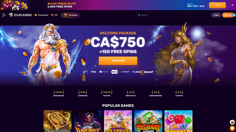Dux Casino — Homepage