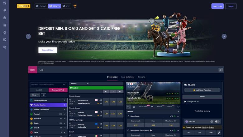 DynoBet Casino — Sportsbook