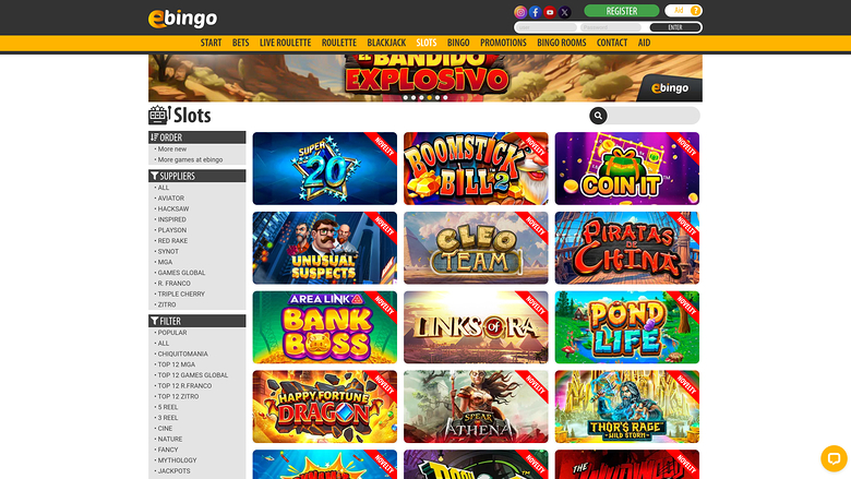 EBINGO — Games by studio