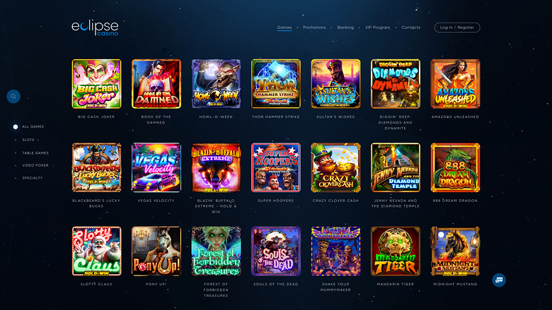 Eclipse Casino — Games lobby