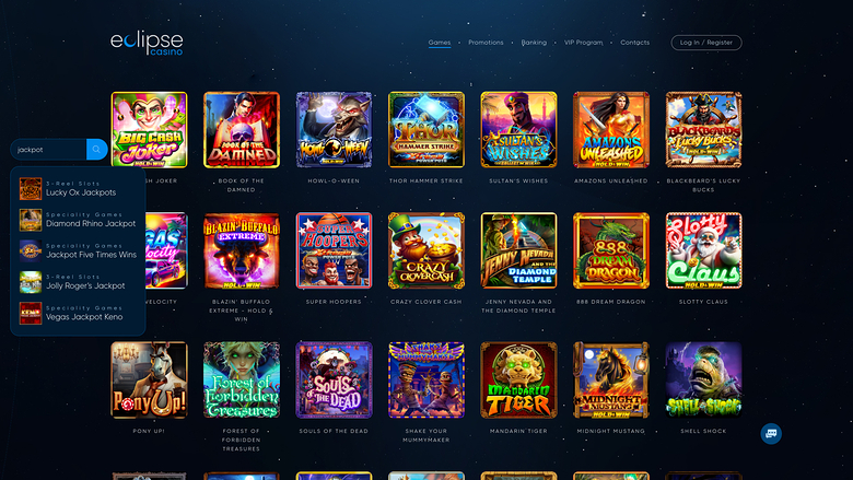 Eclipse Casino — Jackpot games