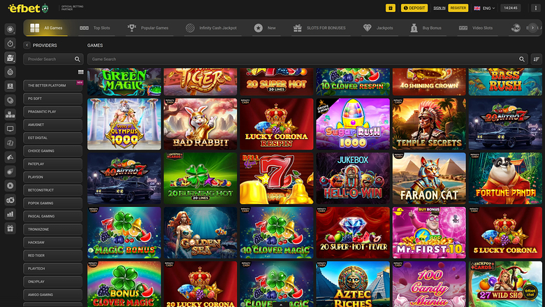 efbet — Games by studio