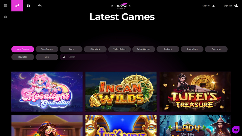 El Royale Casino — Games lobby