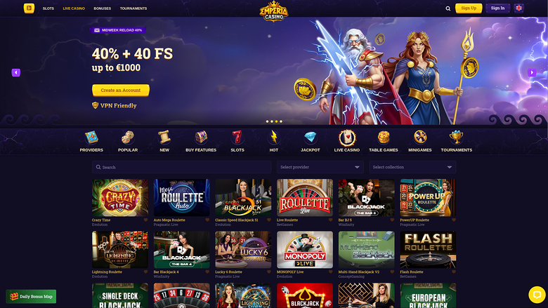 Emperia Casino — Livedealer
