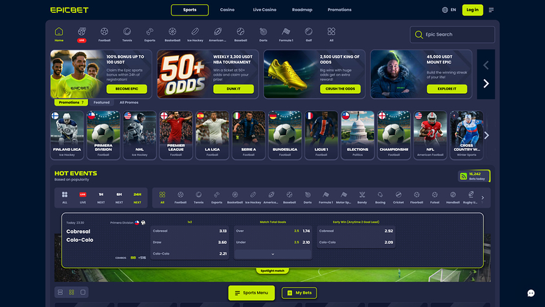 EpicBet Casino — Sportsbook