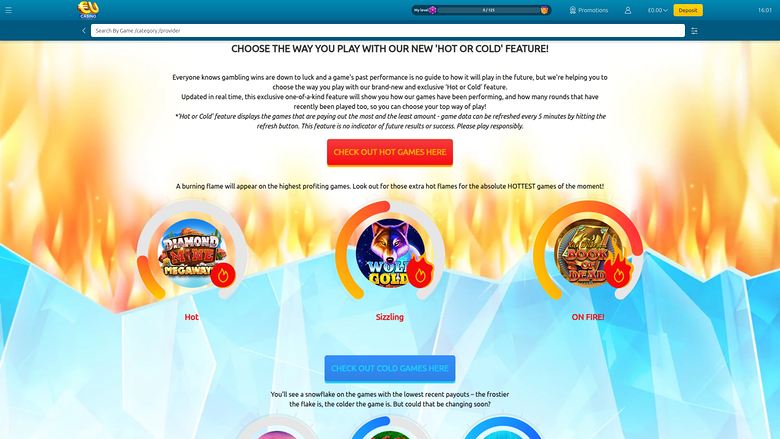 EUcasino — Hot or cold