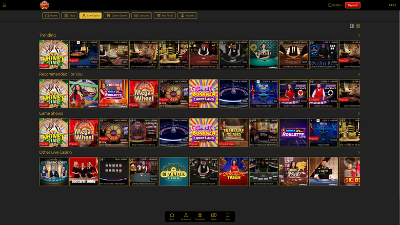 Euro King Casino — Live dealer lobby