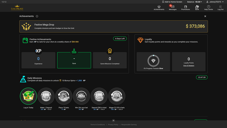 Euro Palace Casino — Achievements