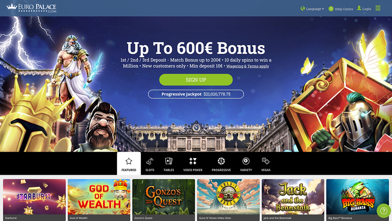Euro Palace Casino — Homepage