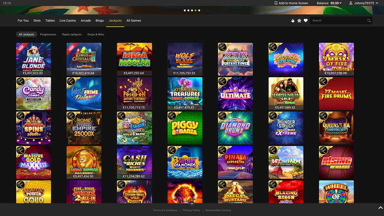Euro Palace Casino — Jackpot games