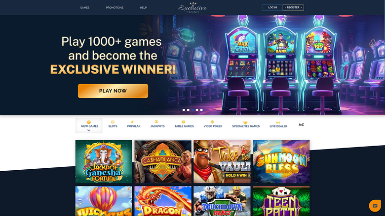 Exclusive Casino — Homepage